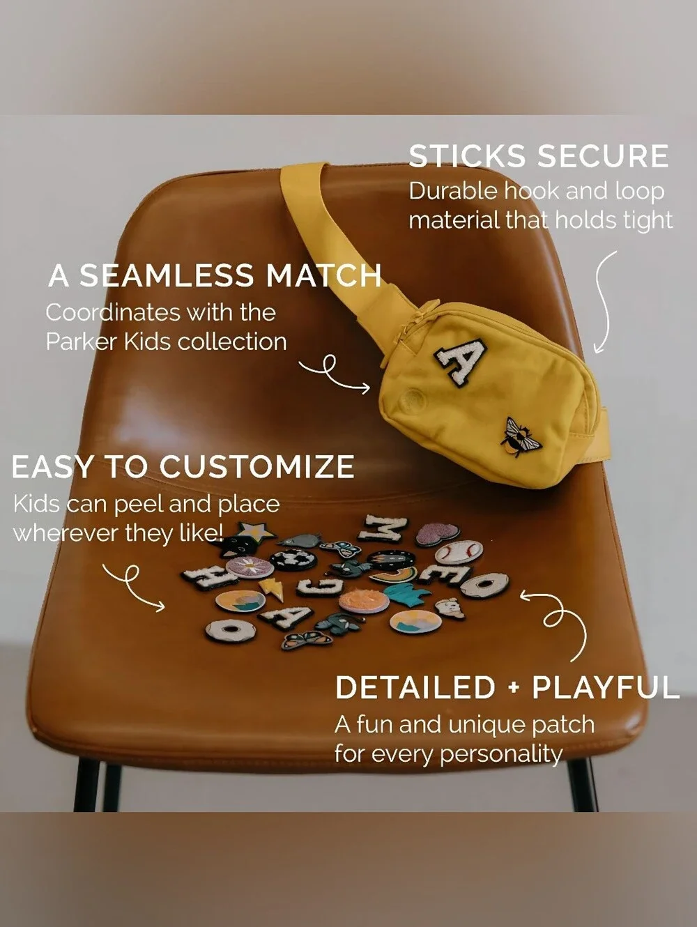 Parker Kids Co. Original Starter Set: Backpack, Lunch Box & 5 patches (4-10) NEW